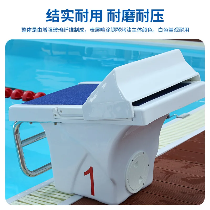Swimming Pool 304 Stainless Steel Starting Platform Diving Platform for Competition Training Non Slip Elevated Platform