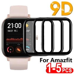 9D Vidro Temperado Macio para Amazfit BiP S Lite Bip 3 POP Pro Protetor de Tela Cheia para Amazfit GTR GTS 3 4 Mini Película Protetora