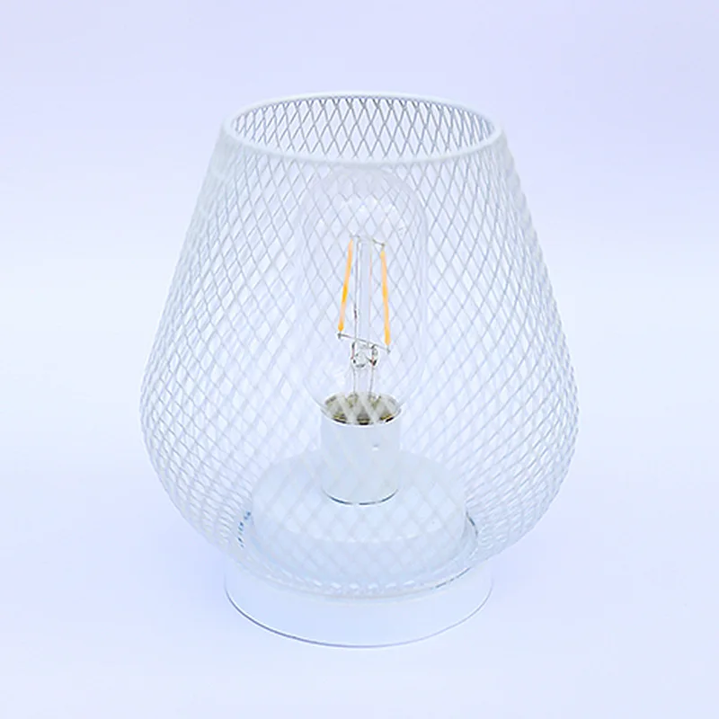 Christmas Iron Wire Mesh LED Creative Table Living Room Study Soft Night Light Cozy Bedroom Student Lighting Lamp