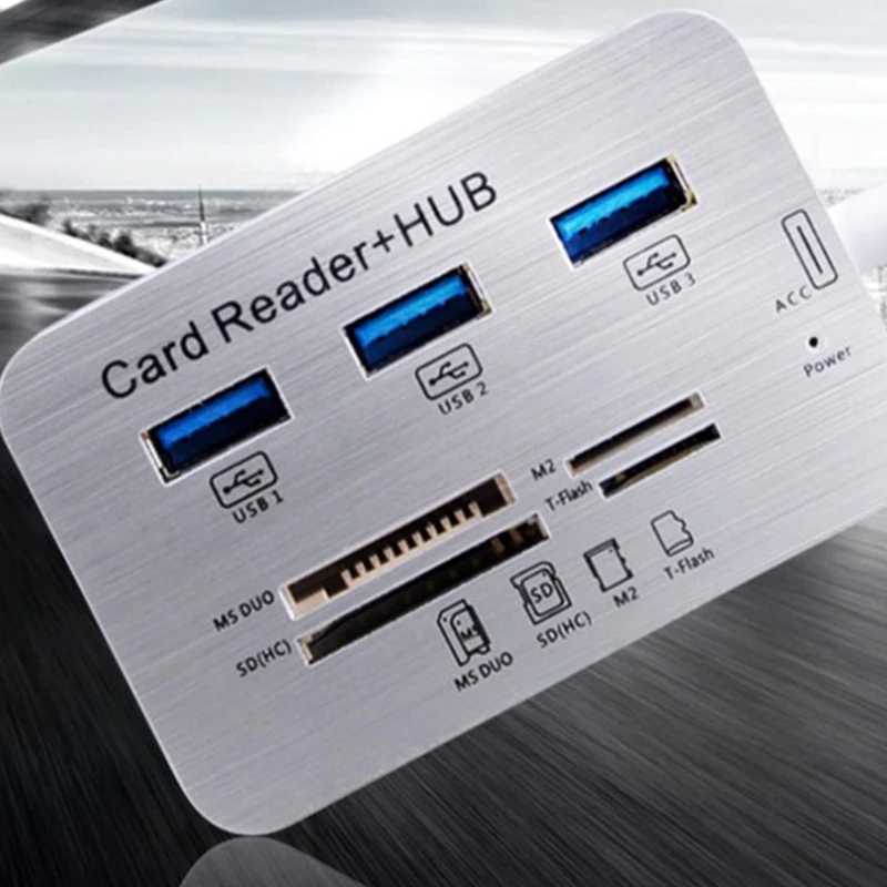 USB HUB 3.0 USB Splitter 3 Ports Extensor Multi USB Extension Multiple 3 0 Hub SD Card Reader USB3.0 Expander For PC