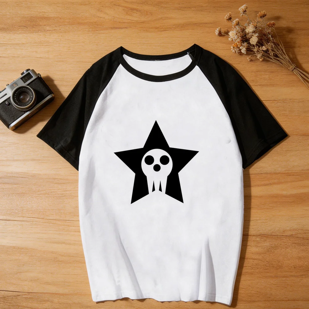 Soul Eater top tees female japan meme anime cheap Psychedelic t-shirt summer funny meme