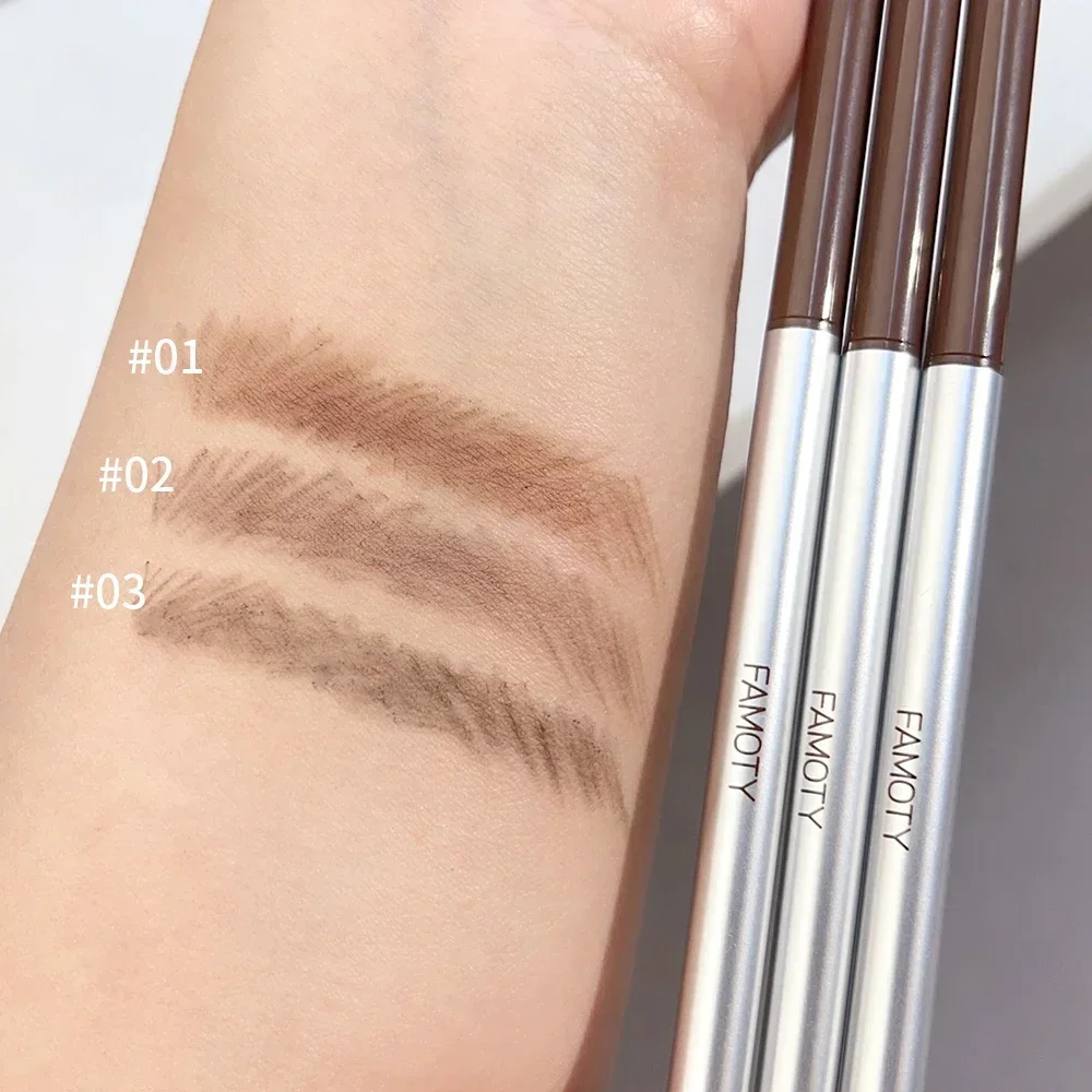 Wasserdichte matte Augenbrauen Stift Make-up Doppelkopf dauerhafte schwarz braun grau nicht verschmierte Augenbrauen Bleistift Tönung mit Pinsel Kosmetik