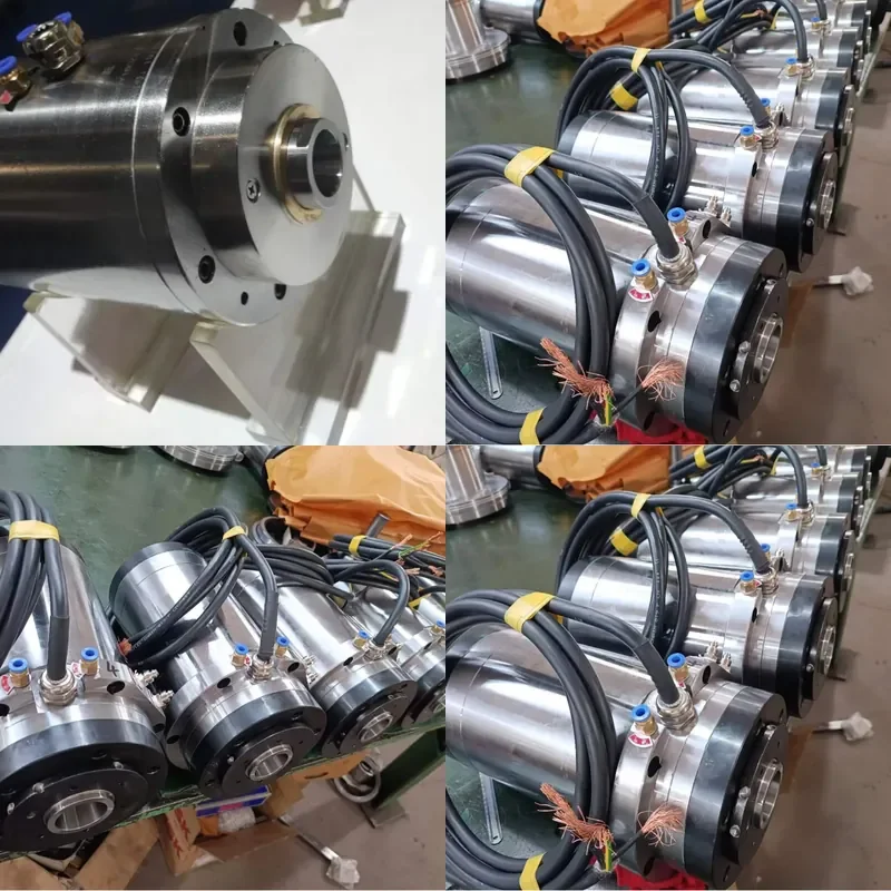 Special double-head electric spindle for knife sharpener HSK50E cone hole 8000rpm22kw five-axis tool grinder electric spindle