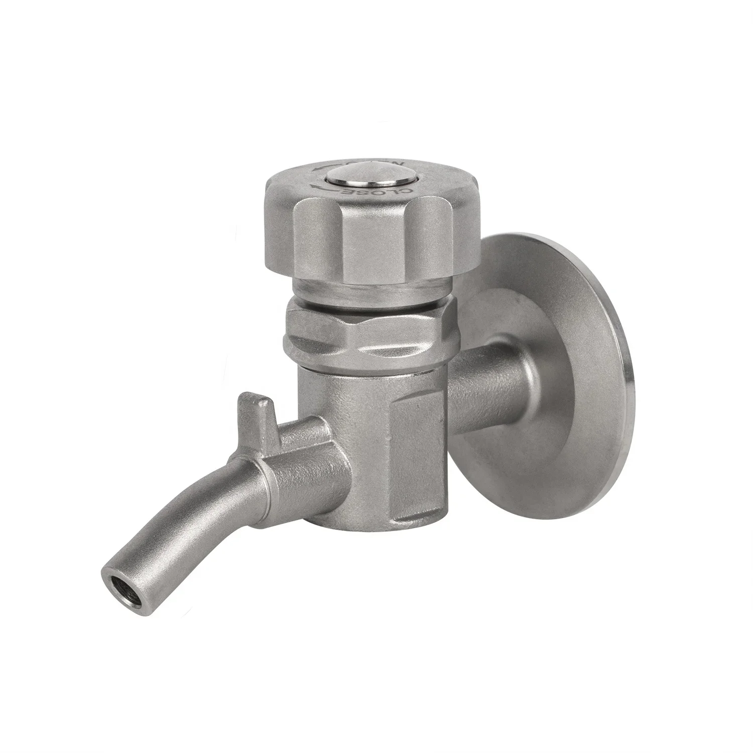 DN15 Sanitary Grade Stainless Steel SS316L Manual Diaphragm EPDM Clamp Aseptic Sampling Valves for Biopharmaceutical Industry