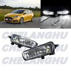 LED Fog Light For Ford Focus 2015 2016 2017 2018 Pair Left+Right fog lamp car accessories FO2592236 FO2593236