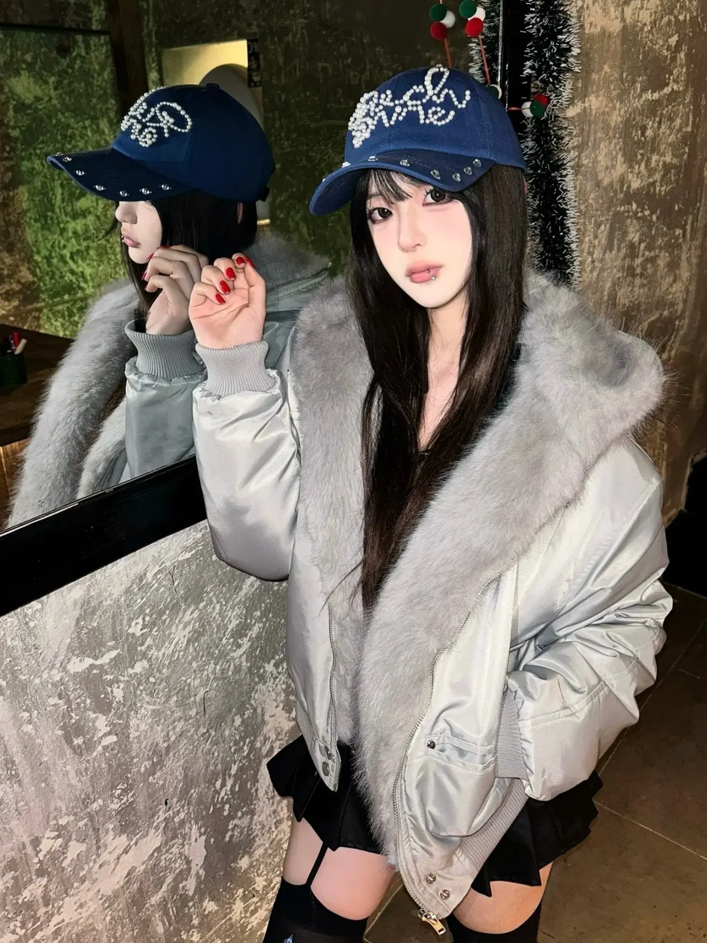 

Серебристая утепленная зимняя куртка из хлопка с подкладкой из овечьего флиса для мужчин и женщин, устойчивая к истиранию, с хлопковым наполнителем, для пар