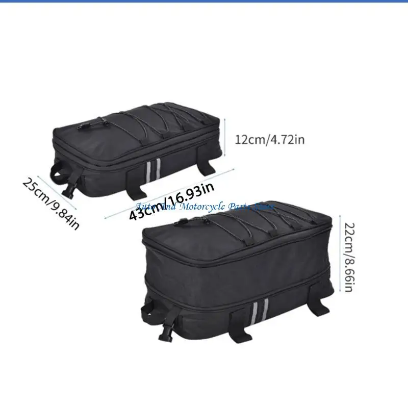 P9FD Multifunktions-Hecktaschen, wasserdichtes Top-Pack für R1200GS Adventure, zusätzliche Taschen, Top-Taschen, Gepäcktaschen – Detail 6