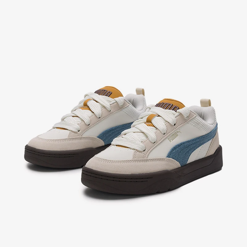 Puma genuine men's and women's gray blue low cut retro patchwork daily casual board shoes 405264-01