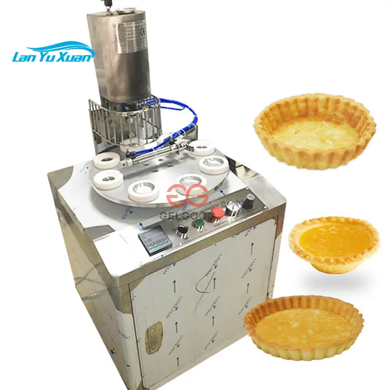 1500 Pcs/h Professional Pie Tart Making Waffle Egg Tart Shell Maker Machine