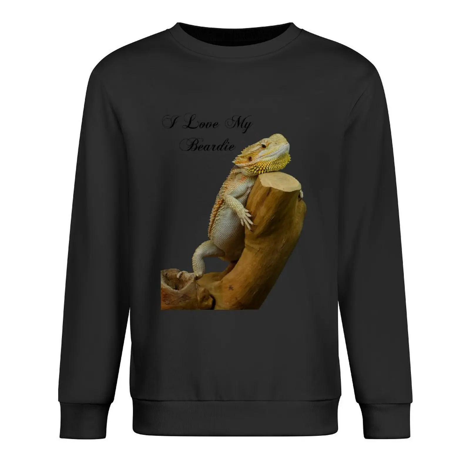 

i love my beardie Pullover tracksuit men blouse men's coat anime clothes oversize sweatshirt