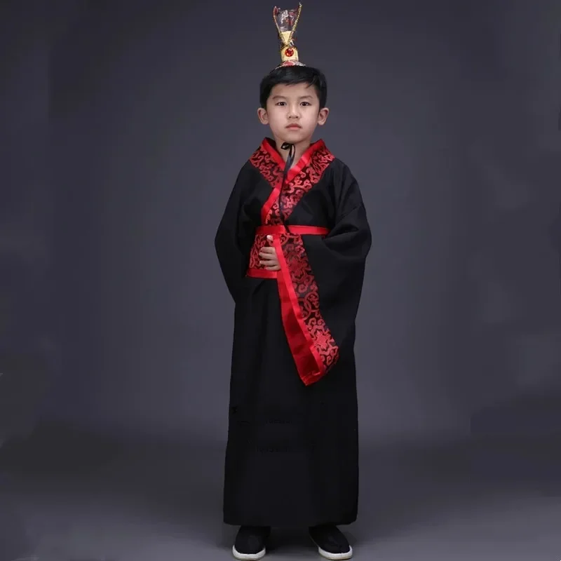 

Детский костюм Ханьфу для выступлений, повседневный комплект для мальчиков, наряд для косплея, одежда для подростков