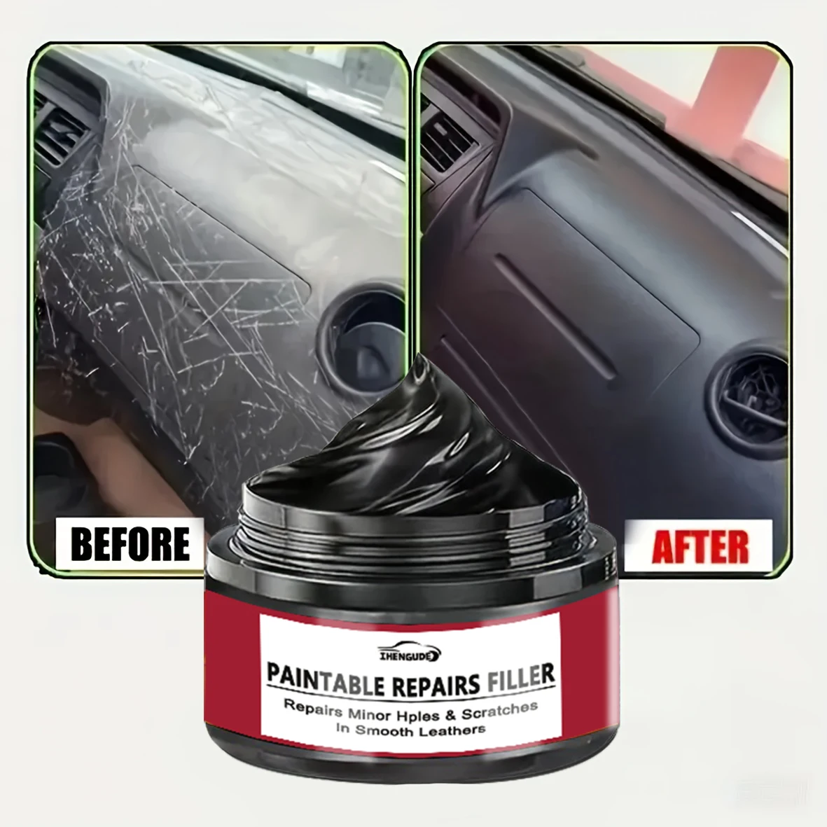 Car Interior Restoration Wax - Plastic Component Renewal, Interior Shine Wax, Tire Protection, Black Vehicle Carbonization Restoration with Nanocrystal Layer - Efficient Scratch Removal, Restoration Formula, Smooth Surface Protection