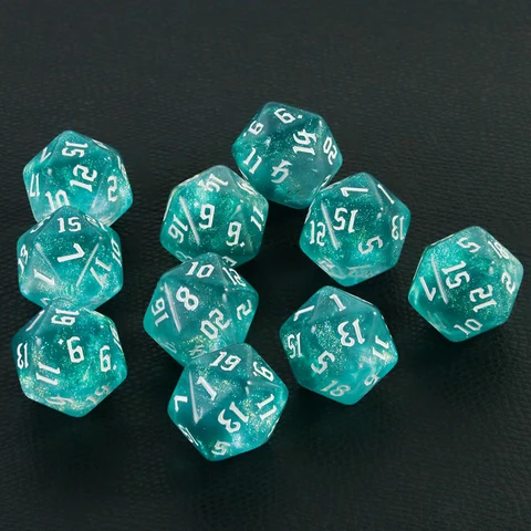 Кубики D20 Dormia для настольных игр, 10 штук — фото модели