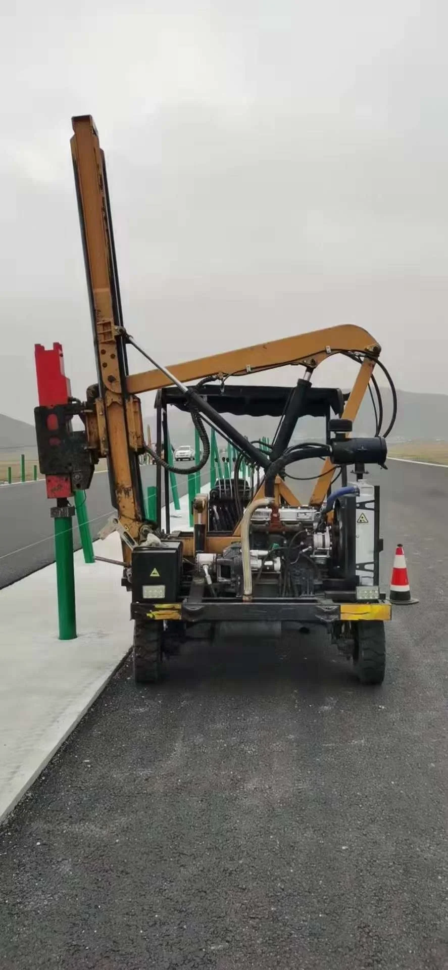 HENGXING CE HX26D Hydrauliczna poręcz obciążenia koła Pile Driver Post Pounders