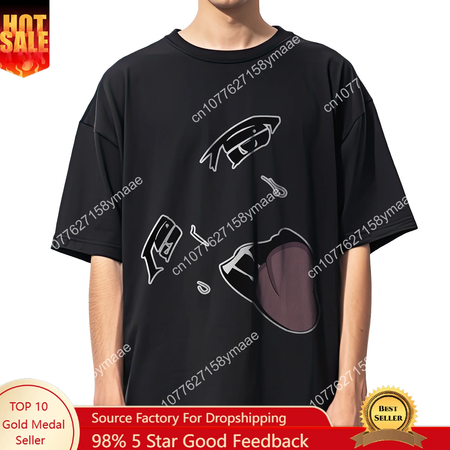 

Anime Ahegao Hentai Waifu Material Men Women Unisex Harajuku T-Shirt Ropa Hombre Streetwear Cotton T Shirts Tops Tees
