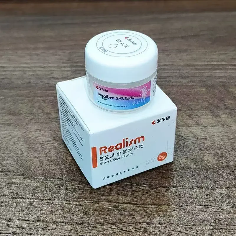 Dental Lab Realism Glaze Paste 5g/Bottle Dental Zirconia Porcelain Powder Glaze Fluo Ceramics Stains Dentistry Materials