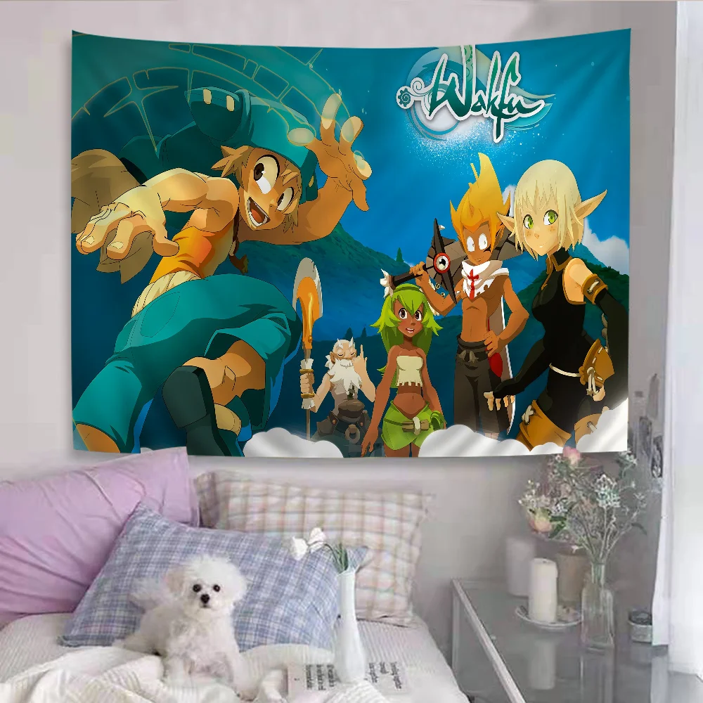 حصيرة أرضية نسيج WAKFU ، غرفة غسيل مانعة للإنزلاق ، سجادة شرفة ، غرفة معيشة الأطفال ، ديكور منزلي