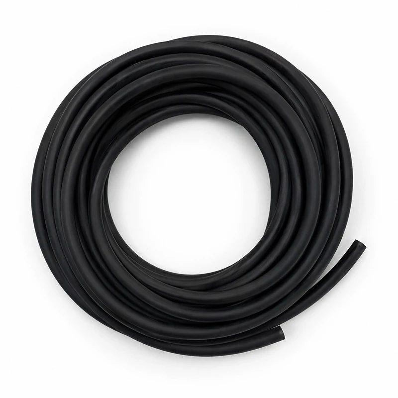 

6mm diameter black high elastic solid latex strip, waterproof and dustproof sealing strip for door and window gaps
