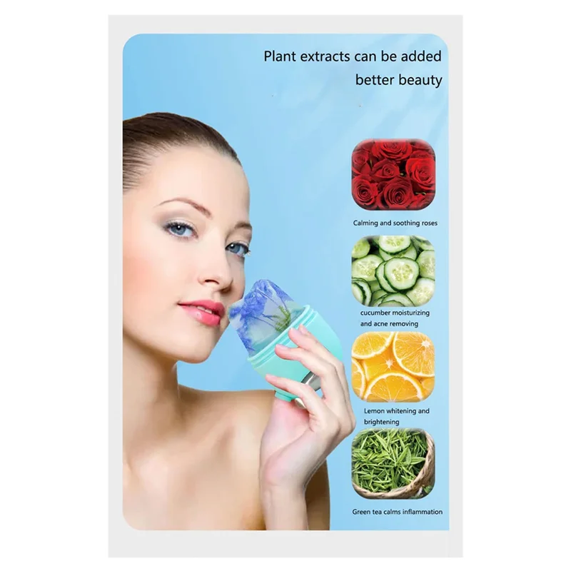ABLN-Ice Roller สําหรับ Face & Eye, Beauty Skin Care ที่วางน้ําแข็งสําหรับใบหน้า,2 In 1 Multifunction Ice Roller