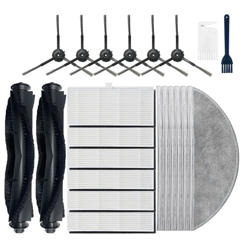 استبدال مكنسة كهربائية روبوت ، فرشاة جانبية ، فرشاة رئيسية ، فلتر HEPA ، ملحقات ممسحة ، مناسبة لـ شاومى ليدستو R1