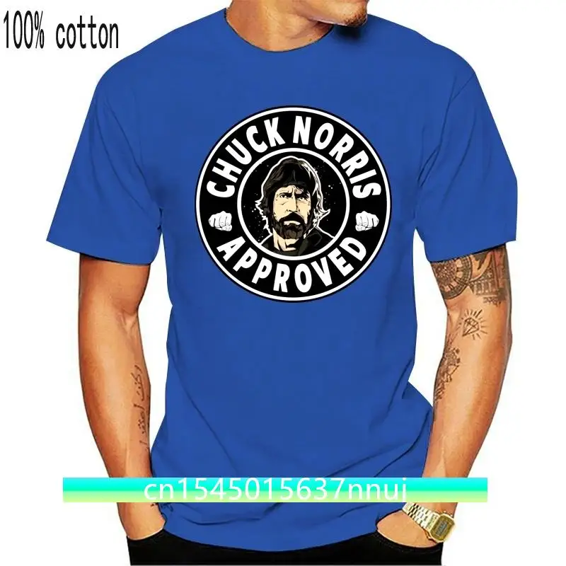 Men T Shirt Funny Chuck Norris Approved Sports T Shirt Funny t-shirt Novelty Tshirt Women