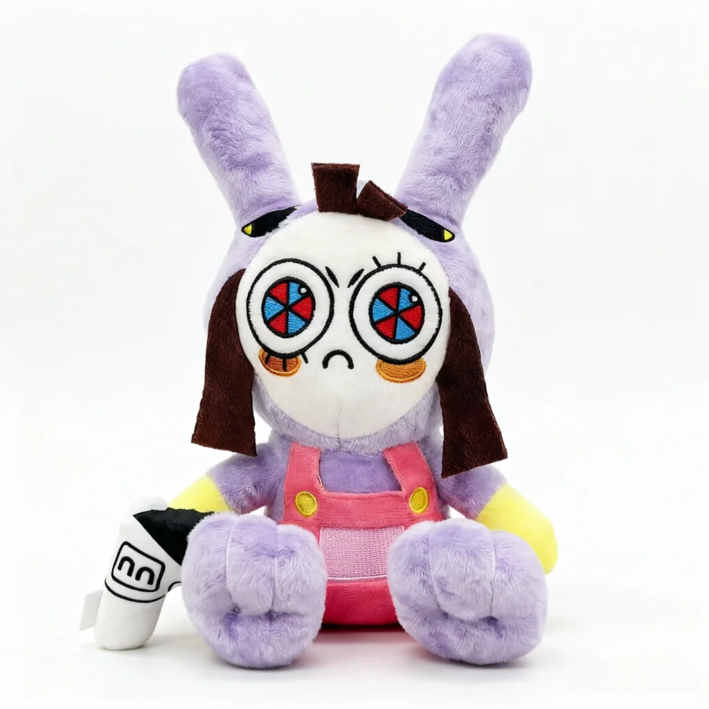 

34CM Circus Purple Rabbit Plush Toy Anime Surrounding Sitting Doll Suitable for Children's Birthday Gifts Christmas Gifts
