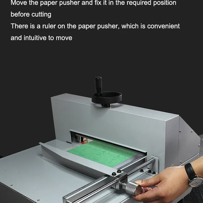 Electric Paper Cutter A4 Automatic Manual Pressure Paper Cutter Desktop Low Noise Office Type Paper Trimmer