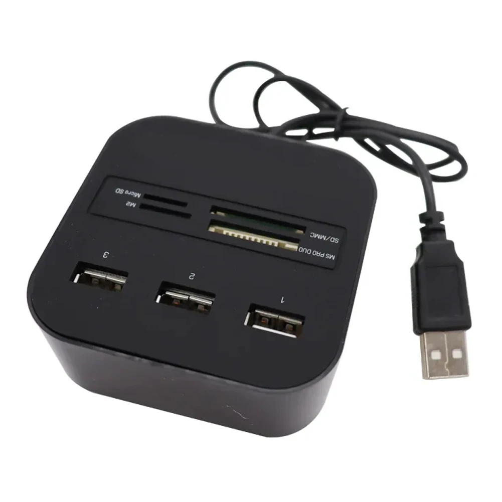 Convenient USB Splitter with 3 USB 2 0 Ports Second Generation HUB Controller and High Speed Data Transmission