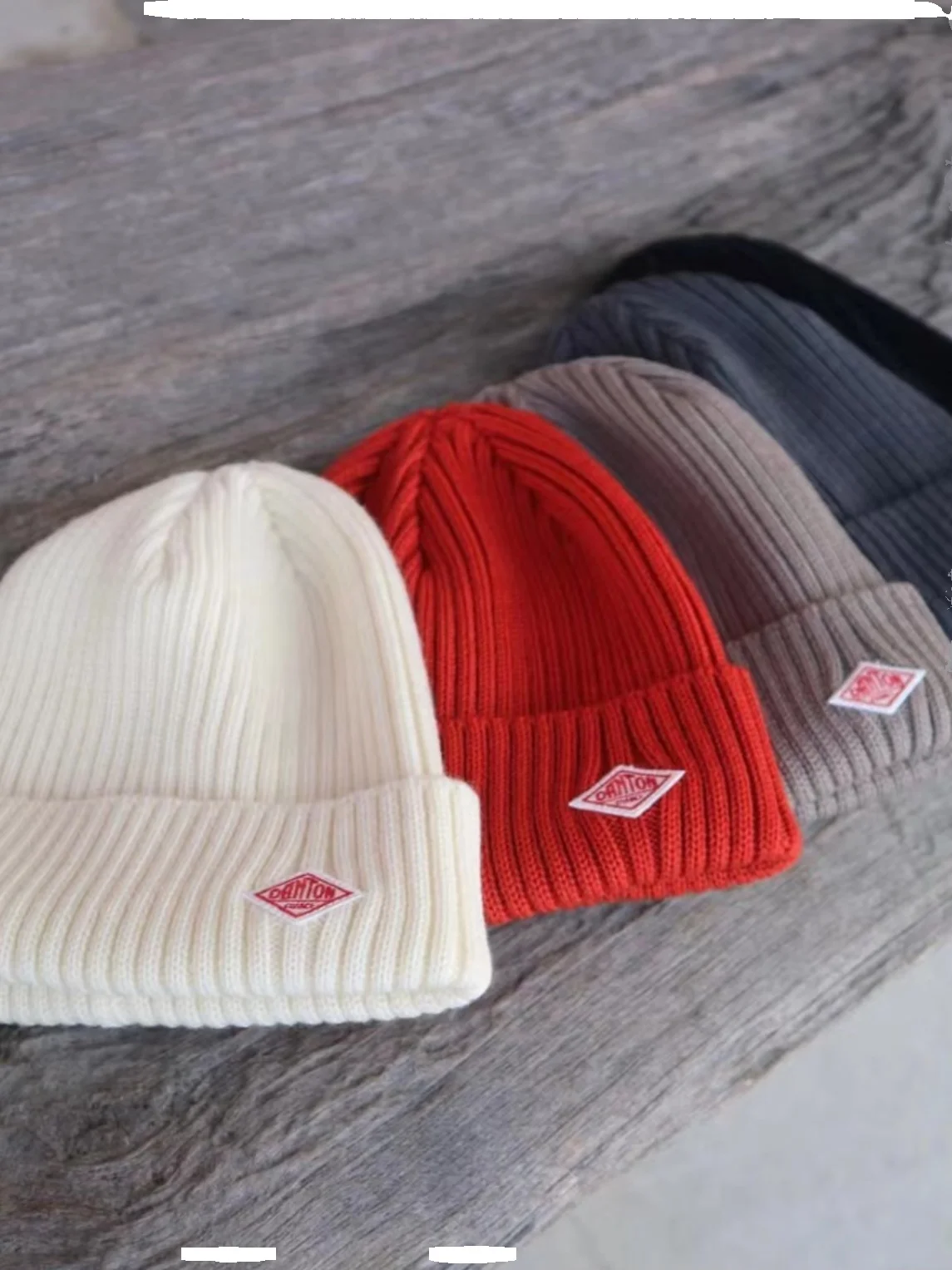 Orders Exported to Japan  Cool Pure Wool Woolen Cap Knitted Hat All-Match Warm Solid Rib Hat Multi-Color Spring and Win...