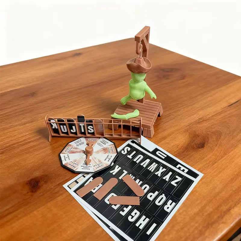 Cowboy magnetische Hangman bordspellen Mystery raden woord vóór Hank valt hangend met pop reistafelspel
