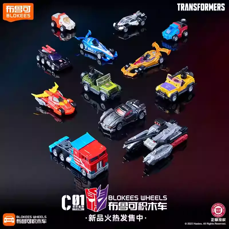 Original Blokees Wheels Transformers Car C01 Car Leader Figure Blind Box Autobot Anime Peripheral Collection Toys Kids Gift