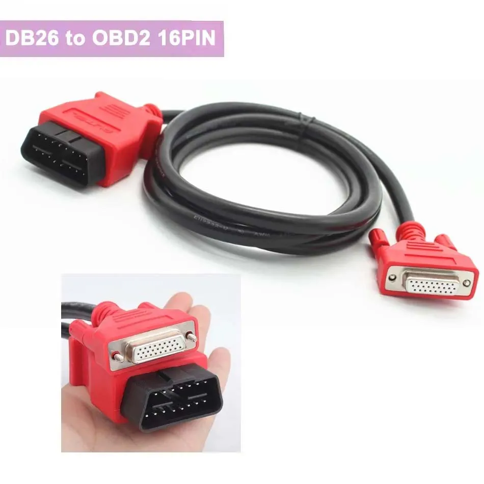 DB26 PIN Connector TO OBD2 16Pin Cable for Autel MaxiSYS Pro MS906/908 MS905 DS808 Main Test Line Car Scaner 26pin Transfer Wire