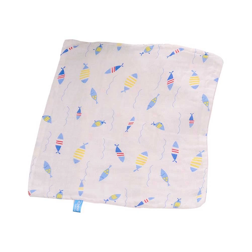 

Baby Bibs 4 Layers Square Gauze Towels Soft Breathable Feeding Handkerchief Nursing Cloth Organic Cotton Baby