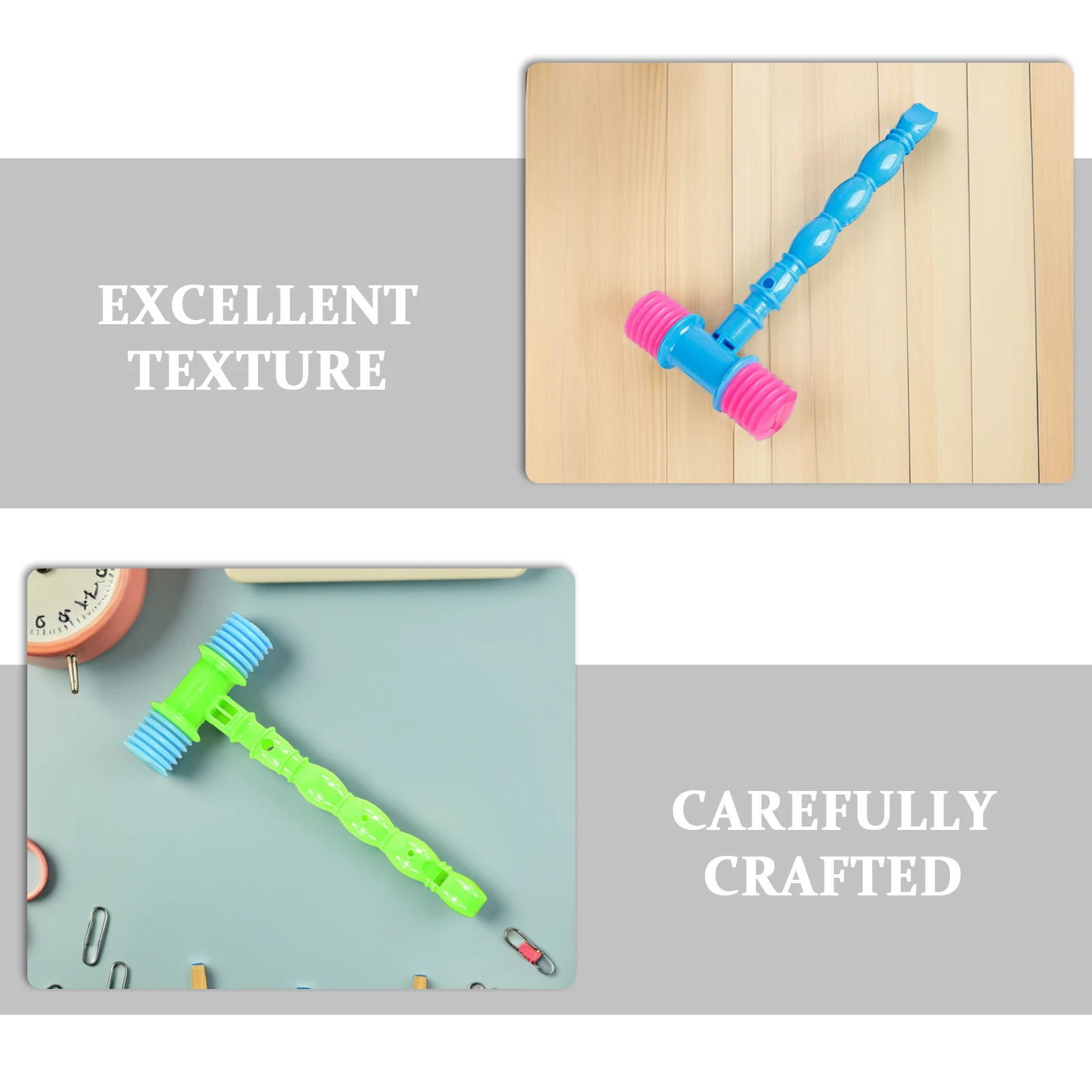 12-teiliges Hammer-Klopf-Soundset für Kinder, Buntes Plastik-Spaßgeschenk für Partys, Outdoor-Aktivitäten und Poolspiele