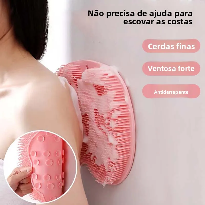 シリコン製女性用バスローブ、セルフクリーニング、強力な角質除去、背中用スクラバー、補助不要、強力な泥落とし