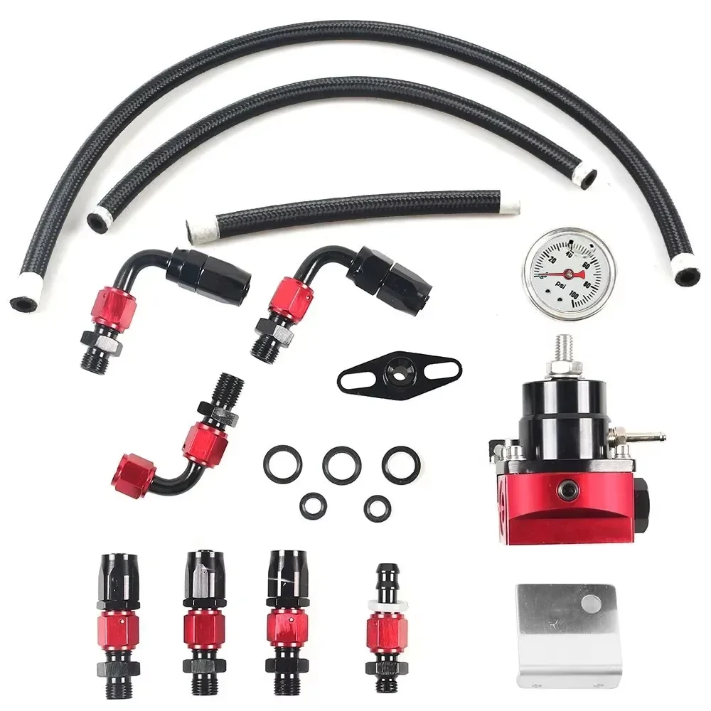 Für 7MGTE MKIII mit Schlauchleitungsanschlüssen, Ölstärke 100 psi, universell verstellbar, FPR AN6 Fitting, EFI-Kraftstoffdruckregler – Detail 5