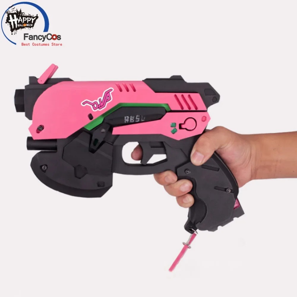 Zabawa na Halloween OW DVA D.VA zestaw słuchawkowy pistolet pistolet słuchawki gry rekwizyty do Cosplay kostiumy prezenty wysokiej jakości broń i