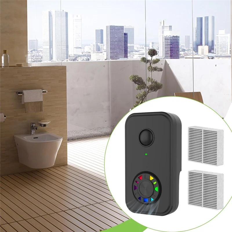 N95R HEPA Filter Fan Air Purifier Plug-In Design Removes Dust, Pet Dander For Kitchen, Office Pet Room Eu Power Adapter EU PLUG