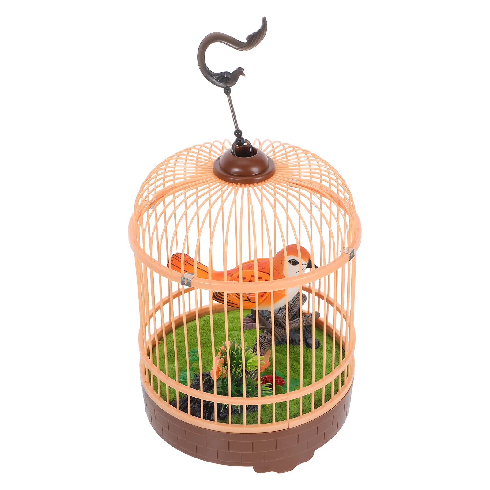 Voice Activated Induction Birdcage Chirping Fluttering Realistic Sounds Movement Interactive Fun for Toddlers Children