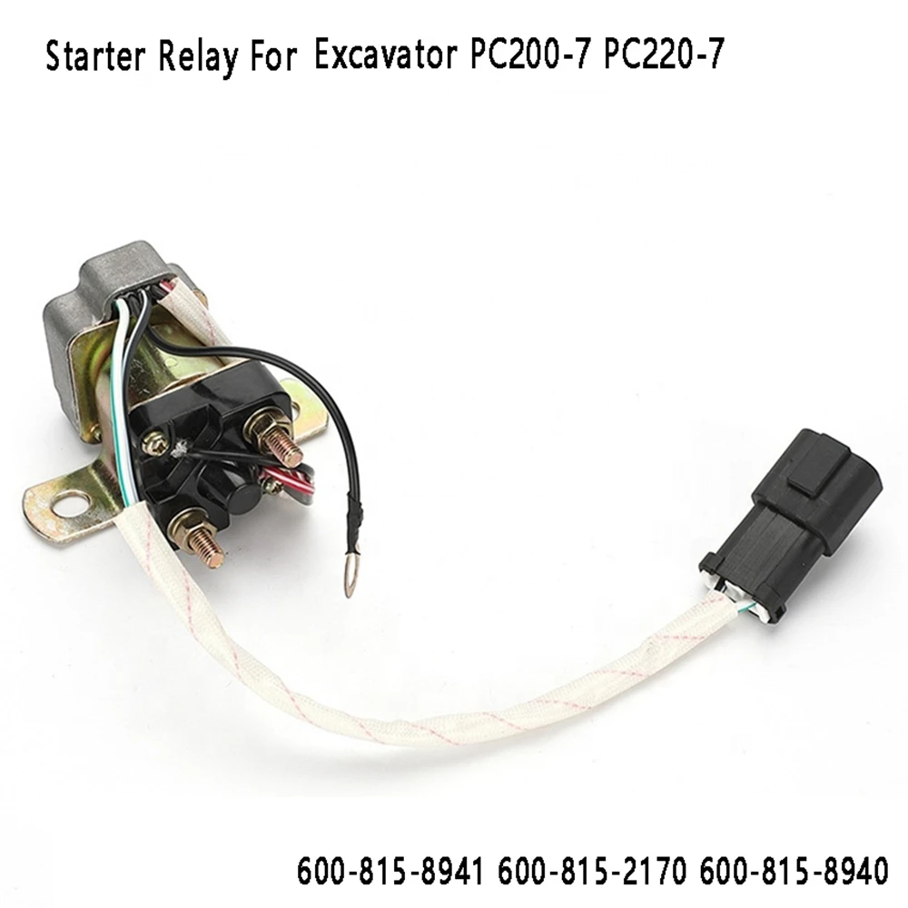 Starter Relay Excavator Start Switch 600-815-8941 600-815-2170 600-815-8940 for Komatsu Excavator PC200-7