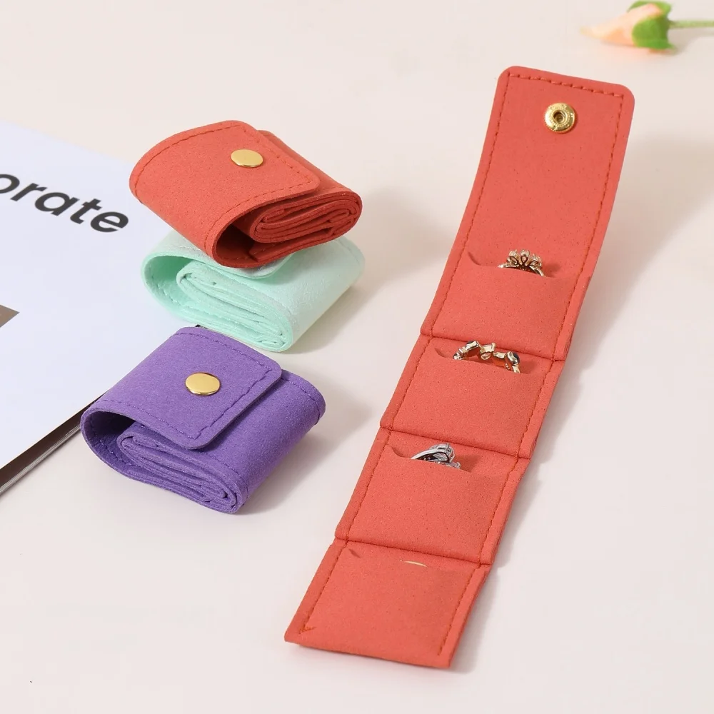 

Fashion Velvet Jewelry Display Bag Container Foldable Necklace Ring Packing Bag Storage Case Earrings Organizer Jewelry Packing