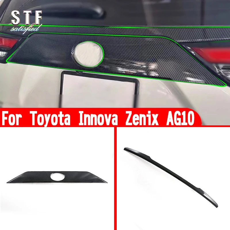 For Toyota Innova Zenix AG10 2023 2024 Car Accessories Rear Trunk Lid Strip Cover Trim Molding Decoration Stickers