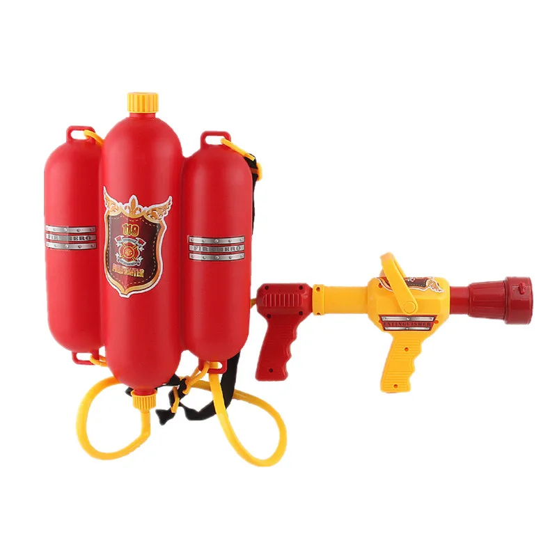 Kids Firefighter Costume Toddler Fireman Dress Up Halloween Cosplay Career Suit with Hose and Whistle Party Birthday Gift