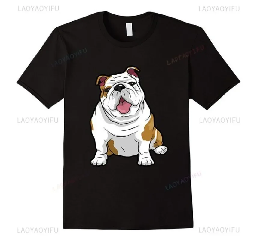 Divertido y creativo Nope Lazy Frenchie para Bulldog Francés, camiseta con cuello redondo para hombre y mujer, pantalón corto informal de manga,