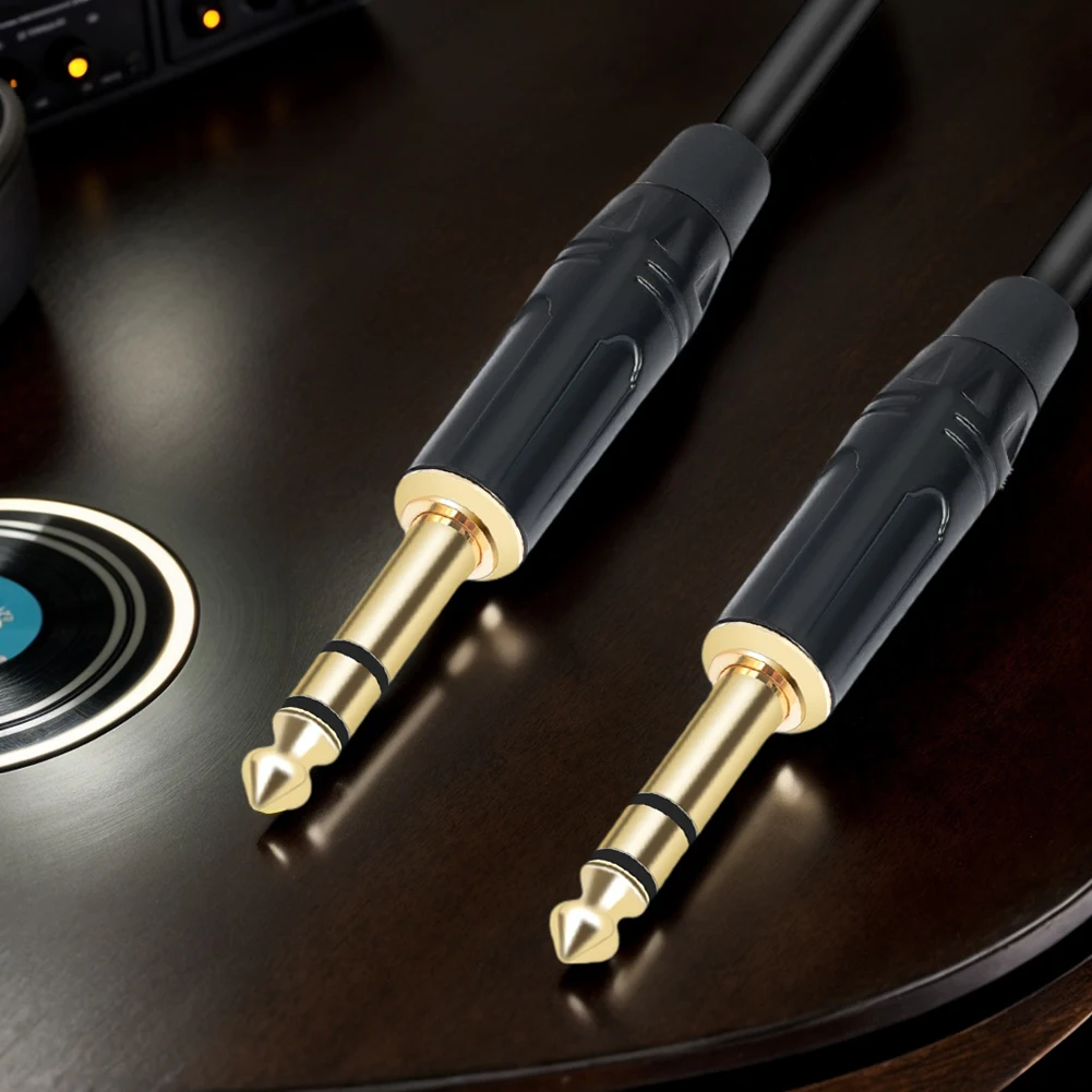 Interconnect Cable 1M 2M 3M 5M 10M Quarter Inch 1/4 TRS To TRS Stereo Audio Cable Instrument Cable Or Electric Guitar Bass Amp