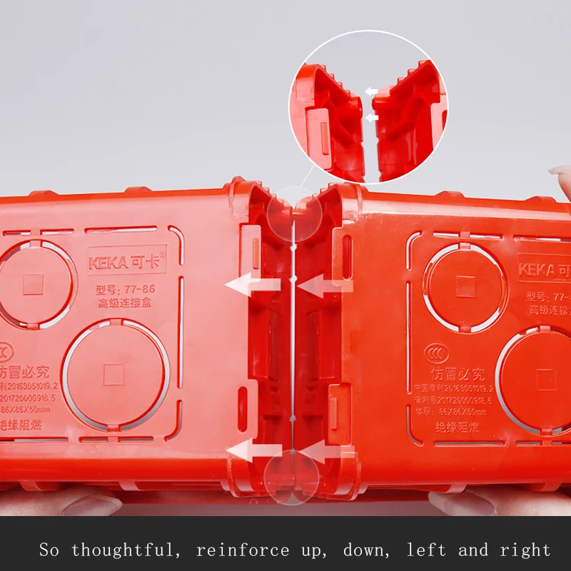 86 Type Wall Switch Socket Box Electrical Installation Box Iunction Box Hidden Concealed Internal Installation Wall Box