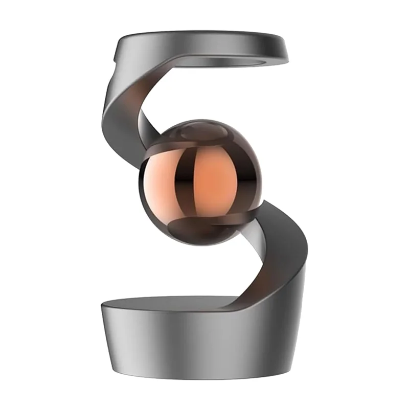 ABWE-デスクトップ吊り下げジャイロスコープ、重力に逆らうキネティックデスク、ストレスリリーフキネティック彫刻アルミニウムロータリージャイロ