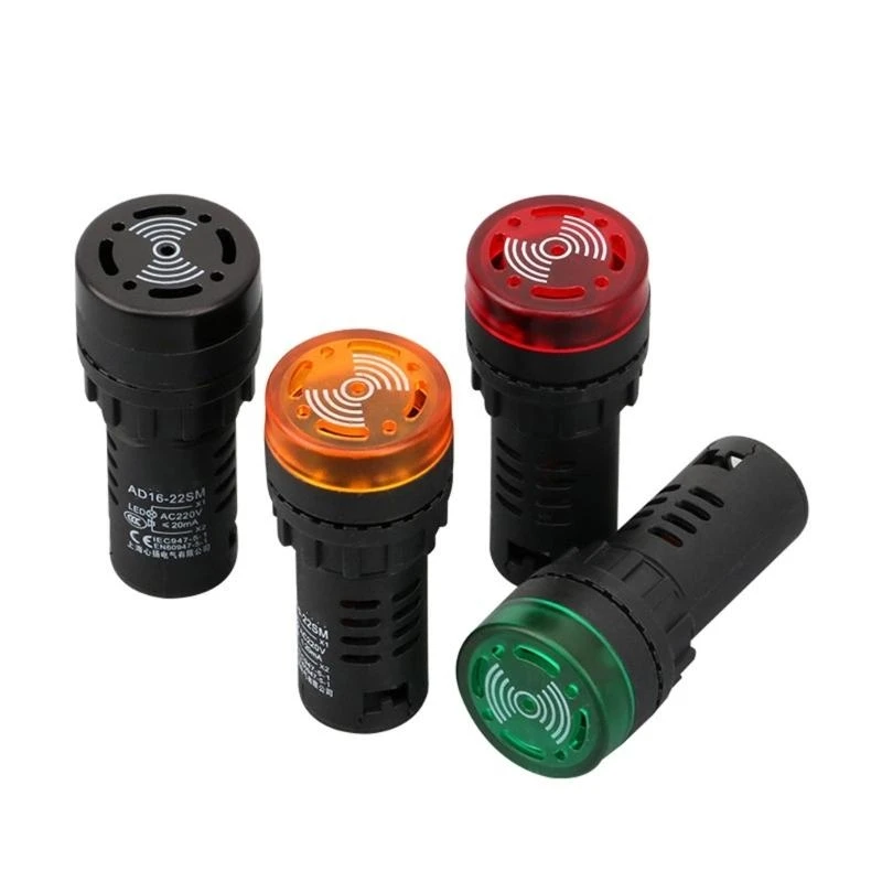 K1AE ABS Sound & Light Alarm Continuous Alarm System High Efficiency Alarm for Fire Gas Leak Warnings In Various Environment