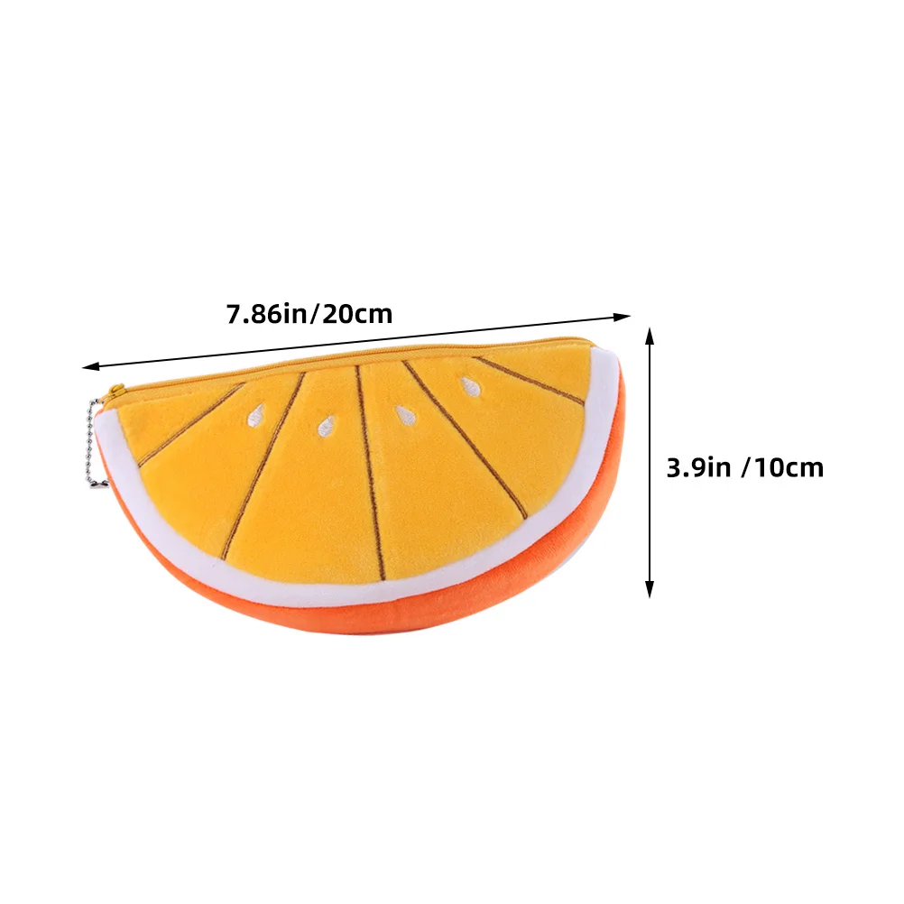 3Pcs Fruit Coin Purse Small Wallet for Women Cartoon Style Change Holder Portable Mini Purse Lipstick Storage Gift