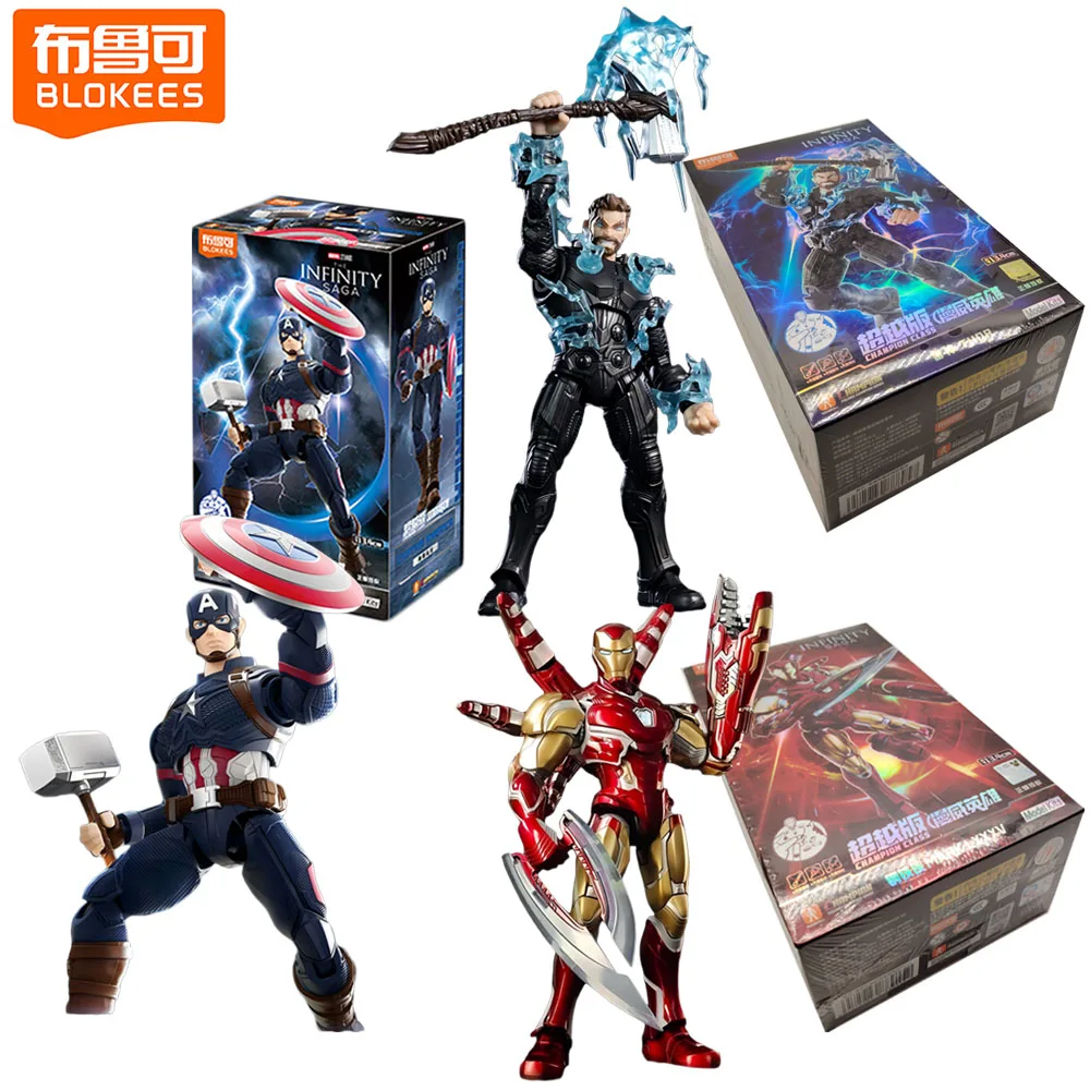 

Original BLOKEES Marvel Heroes Action Figures Beyond Series Assemble Model Creative Superhero Peripheral Toys Birthday Gifts
